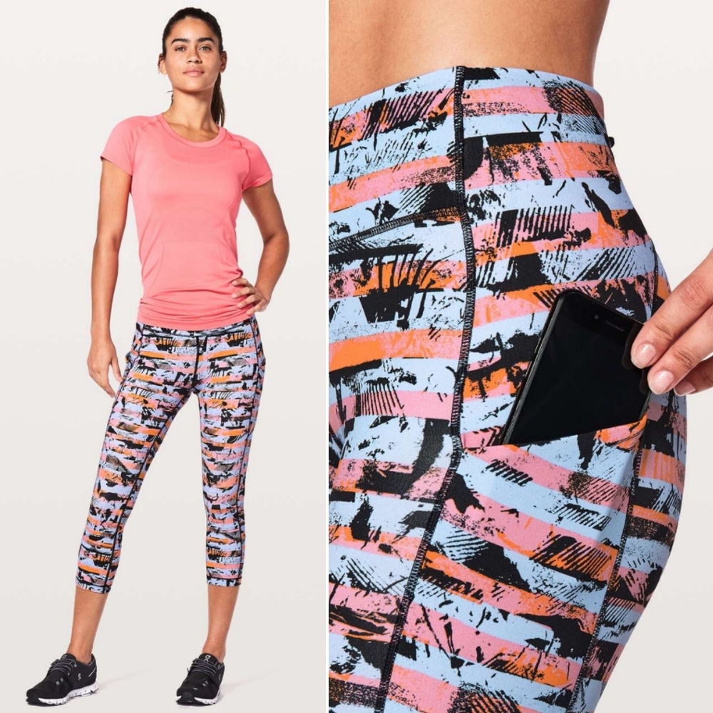 Lululemon Speed Up Crop Leggings in Inversion Multi